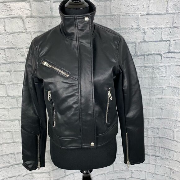 Blank nyc full zip jacket w/zipper pockets sz SM - Picture 1 of 13